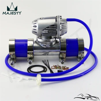 

universal bov sqv ssqv 4 iv +2" aluminum flange pipe +clamps + silicone hose blue