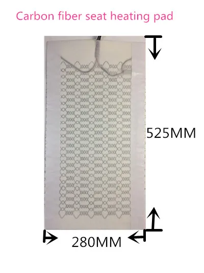 

2Pcs Carbon Fiber Car Seat Heater Heating Pads Winter Warmer 12V Heated Seat Cushion Cover It applies to any vehicle