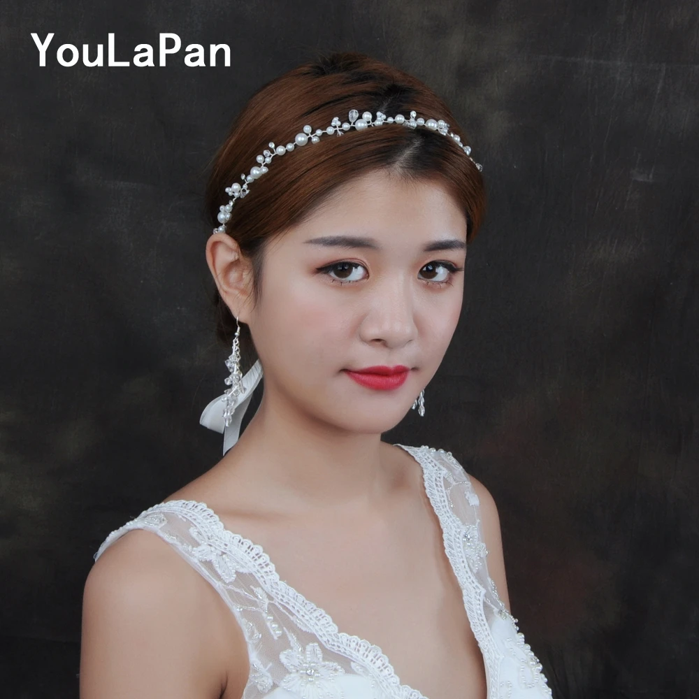 

YouLaPan HP03-S Bridal Tiara Bridal Headband Wedding Pearl Bridal Wedding Hair Accessories Wedding Hair Jewelry Wedding hairband