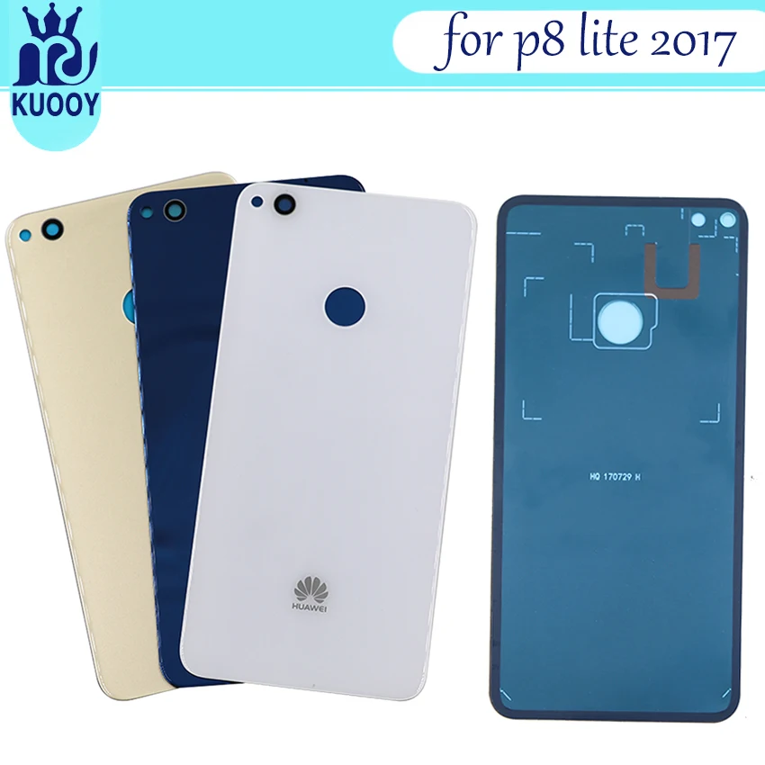 

new Rear Housing Case For Huawei P8 lite 2017 / P9 lite 2017 Battery Back Cover Battery Door Back Case Glass