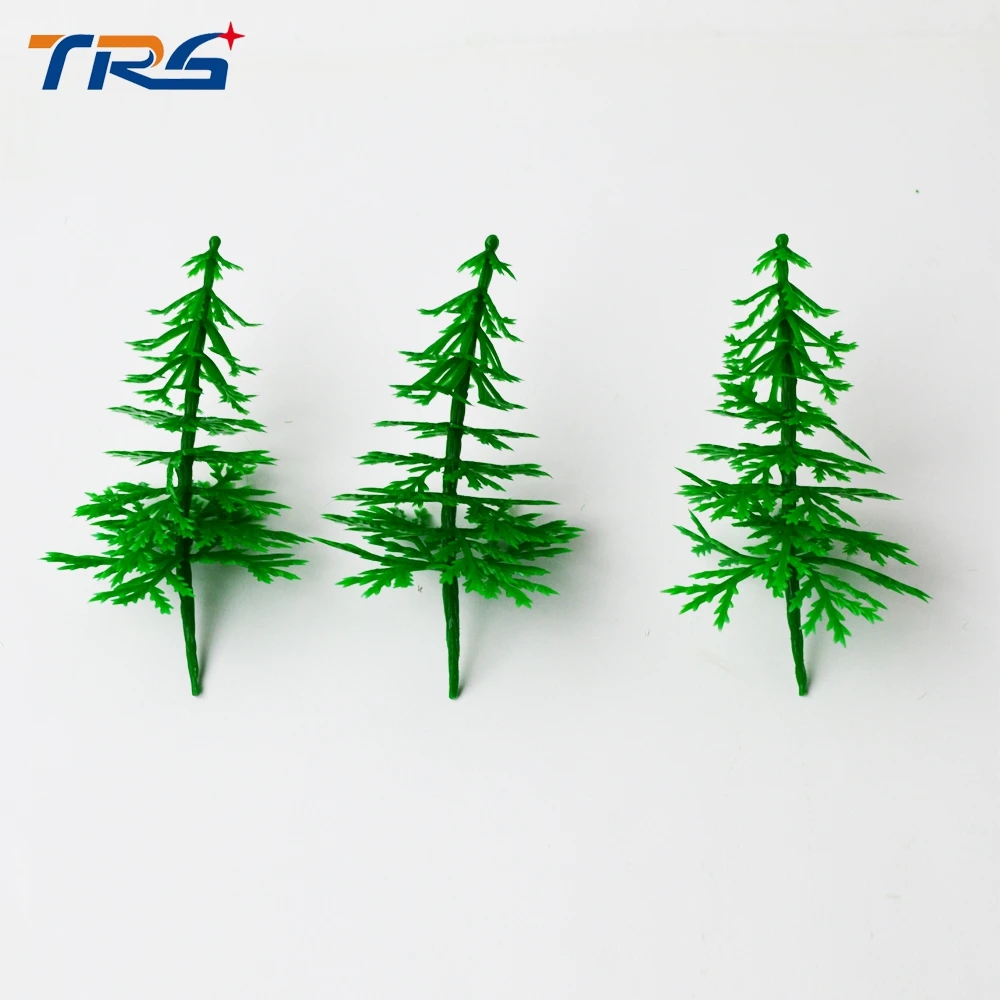 8cm miniature plastic model pine tree arm plastic tree 100pcs for sale