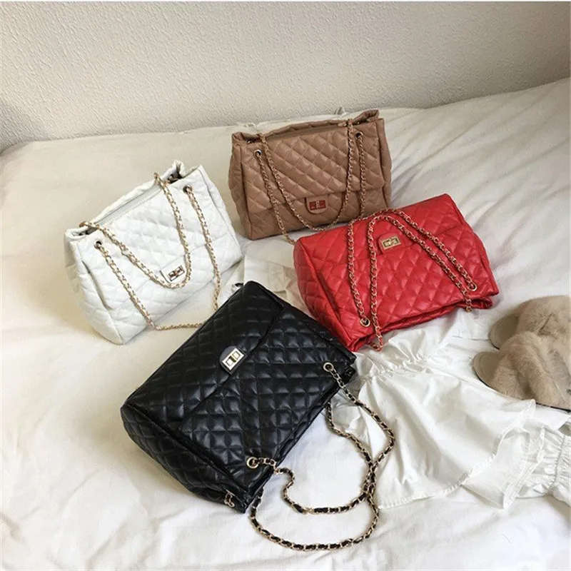 

Luxury Handbags Women Bags Designer Brand Tote Casual Leather Chain Large Shoulder Crossbody Bags for women 2018 bolsa feminina