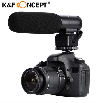 

K&F CONCEPT Professional Photography Camera Recording Microphone Need 3.5mm Interface for DSLR Cameras and DV gopro hero 4