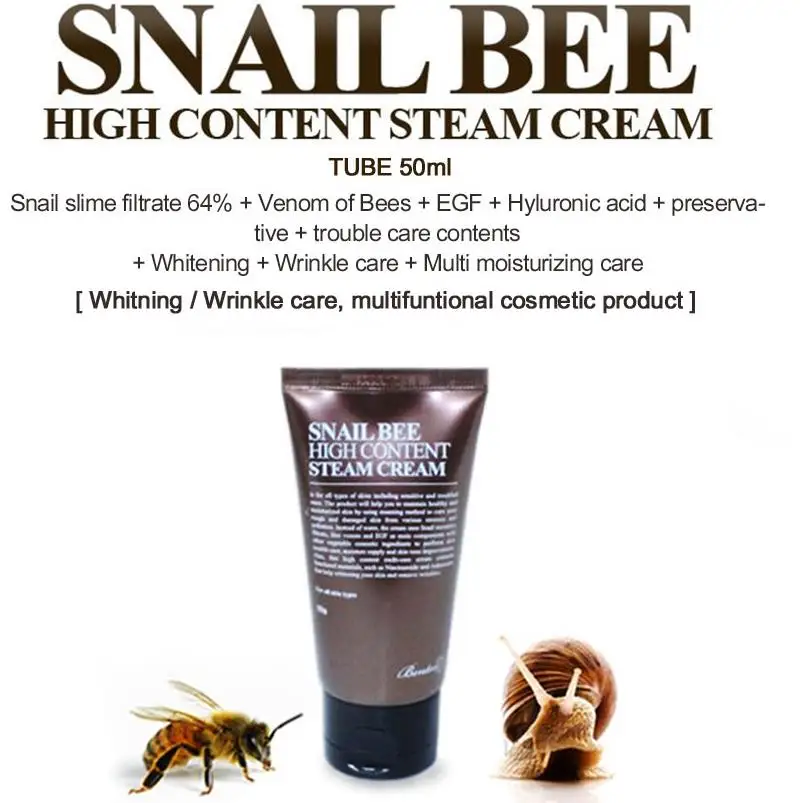 Image result for BENTON SNAIL BEE HIGH CONTENT STEAM CREAM