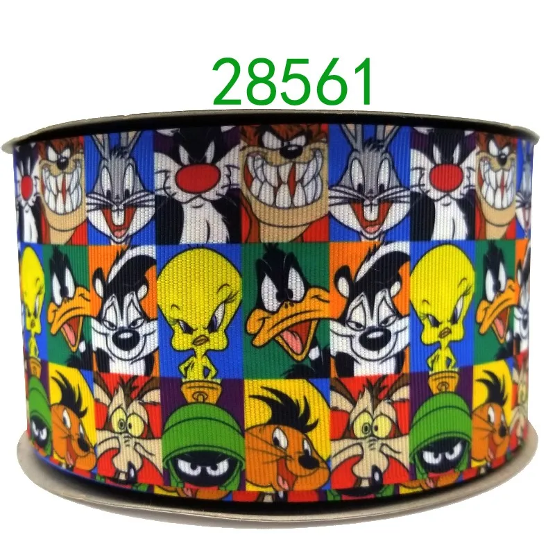 28561 50 ярдов мультфильм напечатанный grosgrain ленты 28561 - Цвет: 28561