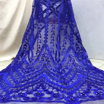 

Cassiel Latest Net French Lace Material High Quality French Net African Lace Fabric With Beads Nigerian Wedding African Lace
