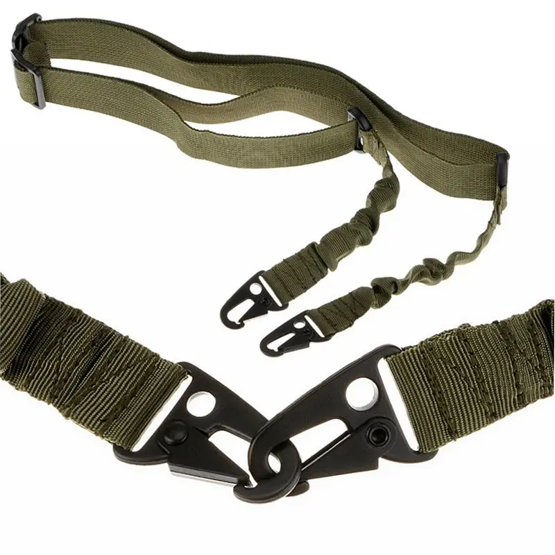 Тактический 2 точка Банджи пушки винтовки Sling ремешок Airsoft Военная охота Системы