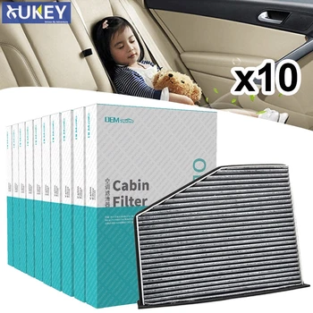 

10PC Car Activated Carbon Cabin Air Conditioning Filter 1K0819644 For Audi A3 TT Q3 VW Golf Passat Jetta SEAT Leon Altea Toledo