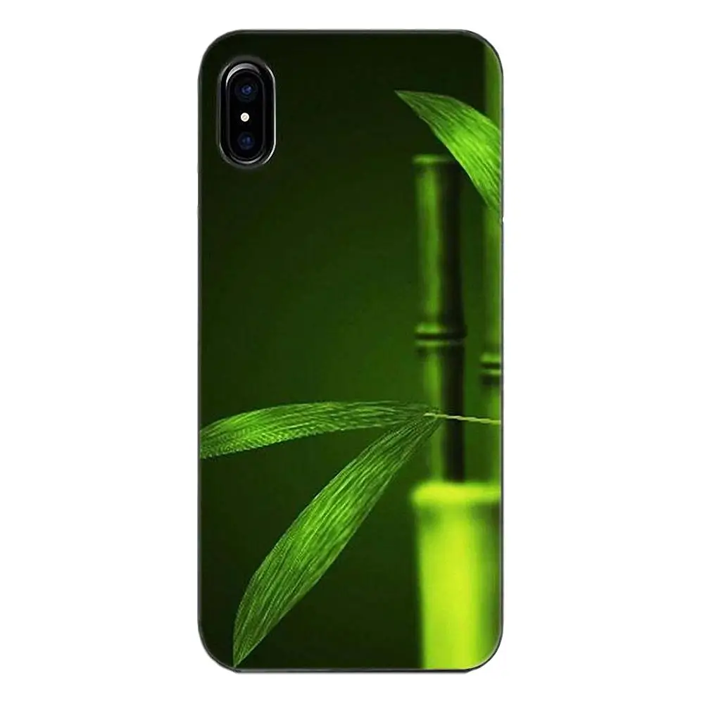 Tpwxnx зеленый бамбуковый Природный Стиль для Huawei G7 Y6 II Y7 Xiaomi Redmi Note 2 3 5 Mi 4 4C 4I 5S 5X 6X 8 SE