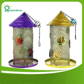 

Bird Feeder Hanging Wild House Metal Garden Backyard Decoration Gift Mesh Iron Feed Outdoor Seed Food supplies automatic