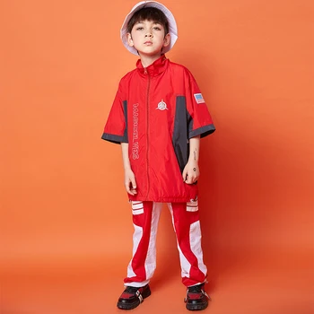 

New Children'S Jazz Dance Costume Boys Modern Dance Costume Show Dance Outfit For Boys Hip-Hop Performance Dance Costume DQS2074