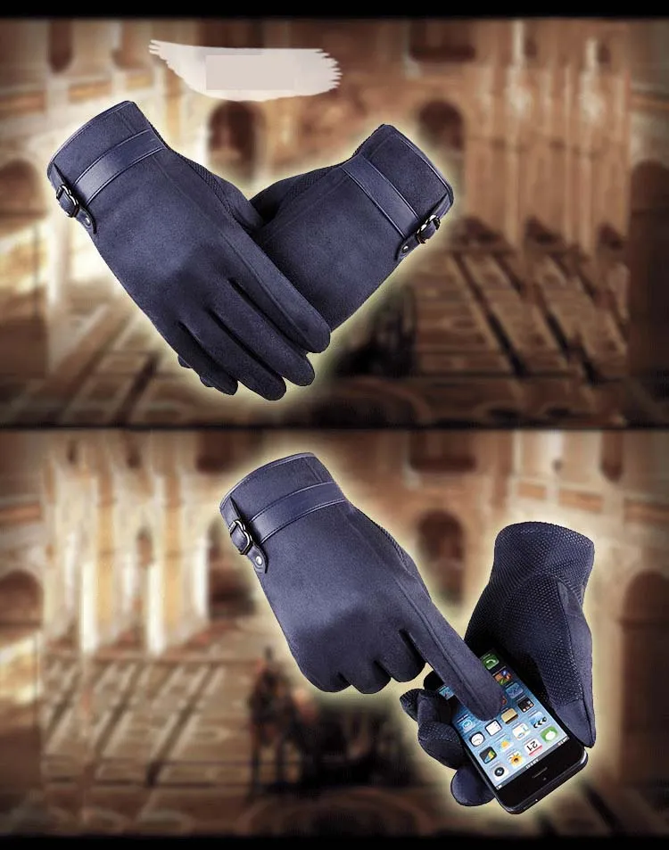 GLV993 New arrival touch screen font b gloves b font with thick warm fleece cycling driving