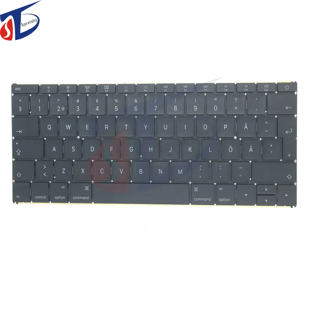 

Early 2015 2016year original for macbook retina 12inch A1534 SW Sweden Swedish Finnish Finland FI keyboard without backlight