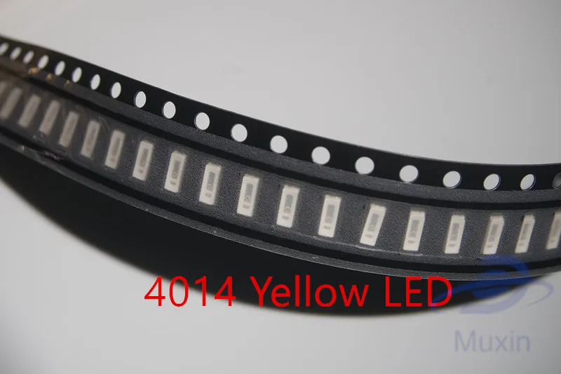 1000 шт. 4014 smd led Желтый поверхностный монтаж. 4,0*1,4 мм светодиод 0,2 Вт чип led