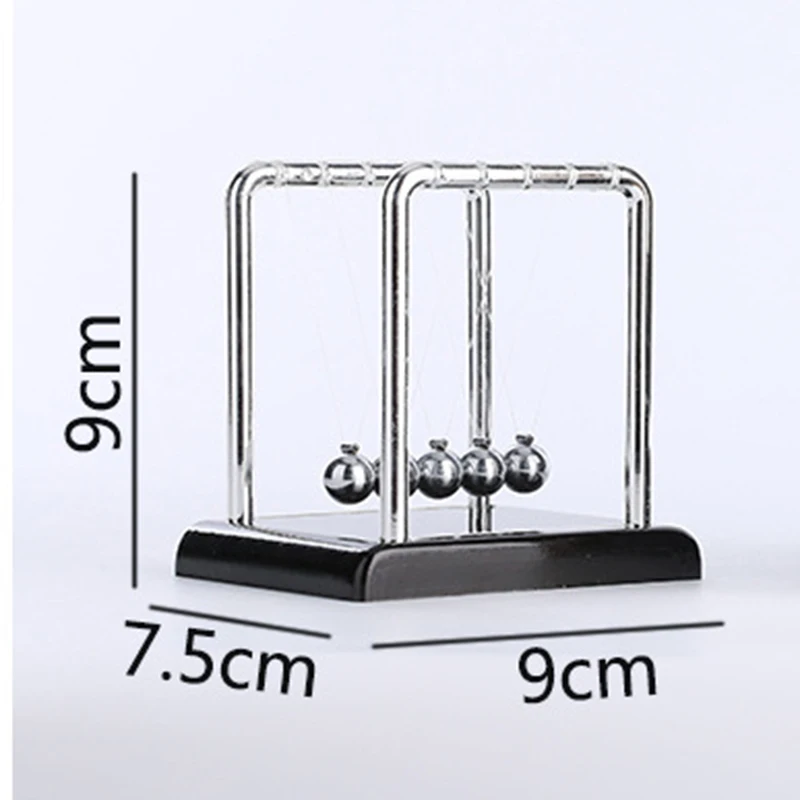 Маятник Ньютона мини статуэтки, миниатюры шарики Ньютона стальной баланс шар для украшения дома ребенок Физика Наука Образование орнамент