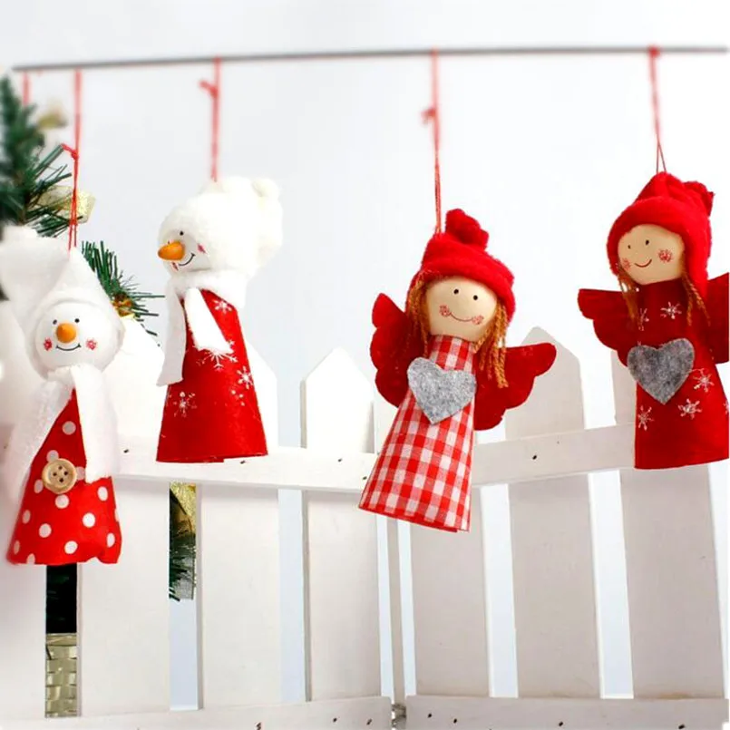 

New 3PCS Christmas Pendant Ornaments Angel Doll Pendant Christmas Gift For Kids Christmas Decorations For Home Navidad For Tree