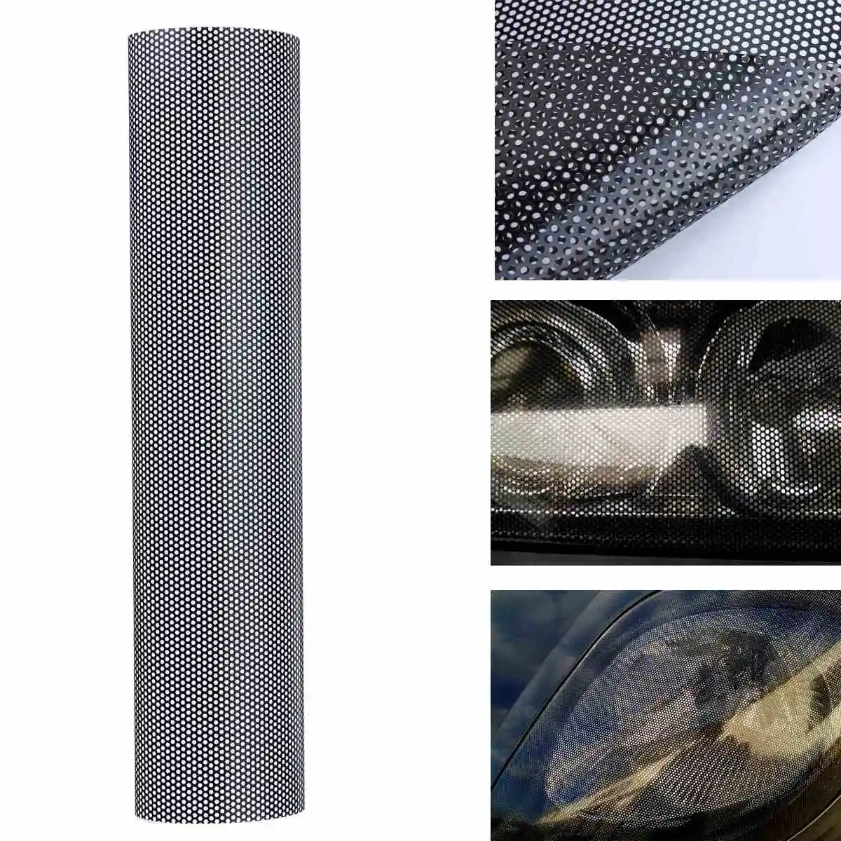 Buy 106 x 28 cm Tinting Perforated Mesh Film Fly Eye