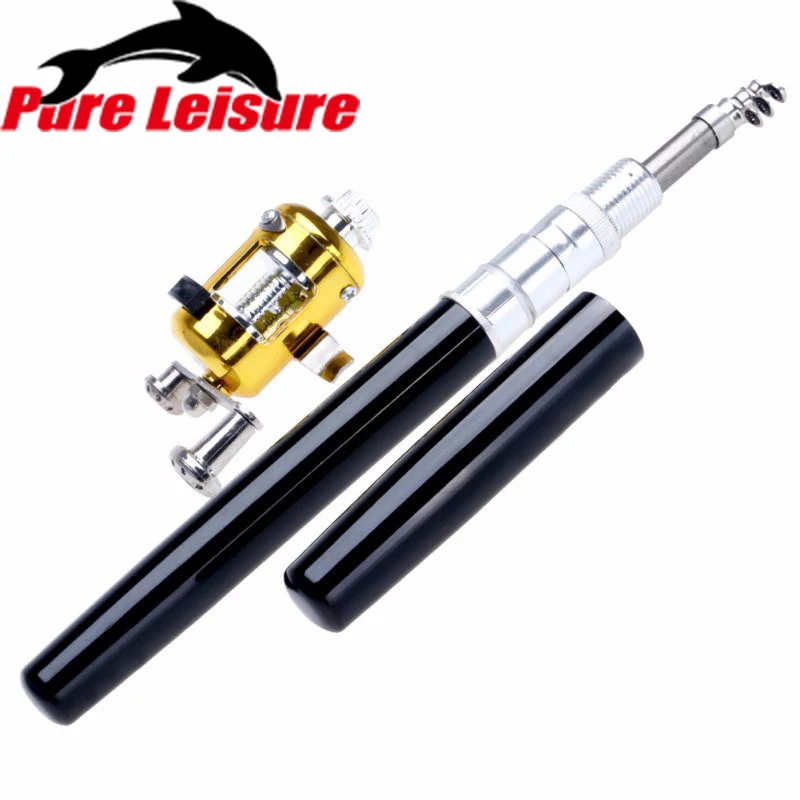 PureLeisure Sea Mini Pocket Telescopic Ice Fishing Pole Pen Rod
