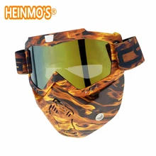 Casco moto D’epoca Motocross Occhiali Anti Fog Motoslitta Goggle Retro Maschera Casco Da Corsa Sciare Occhiali Occhiali gafas