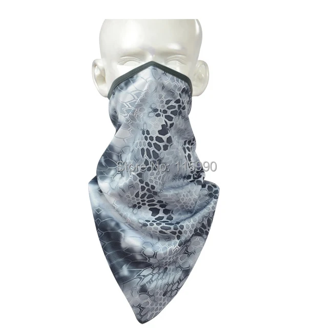 Боевая змея Tri-угловой шарф/Yeti bandanna/Боевая camo Bandanna/походные спортивные шарфы для
