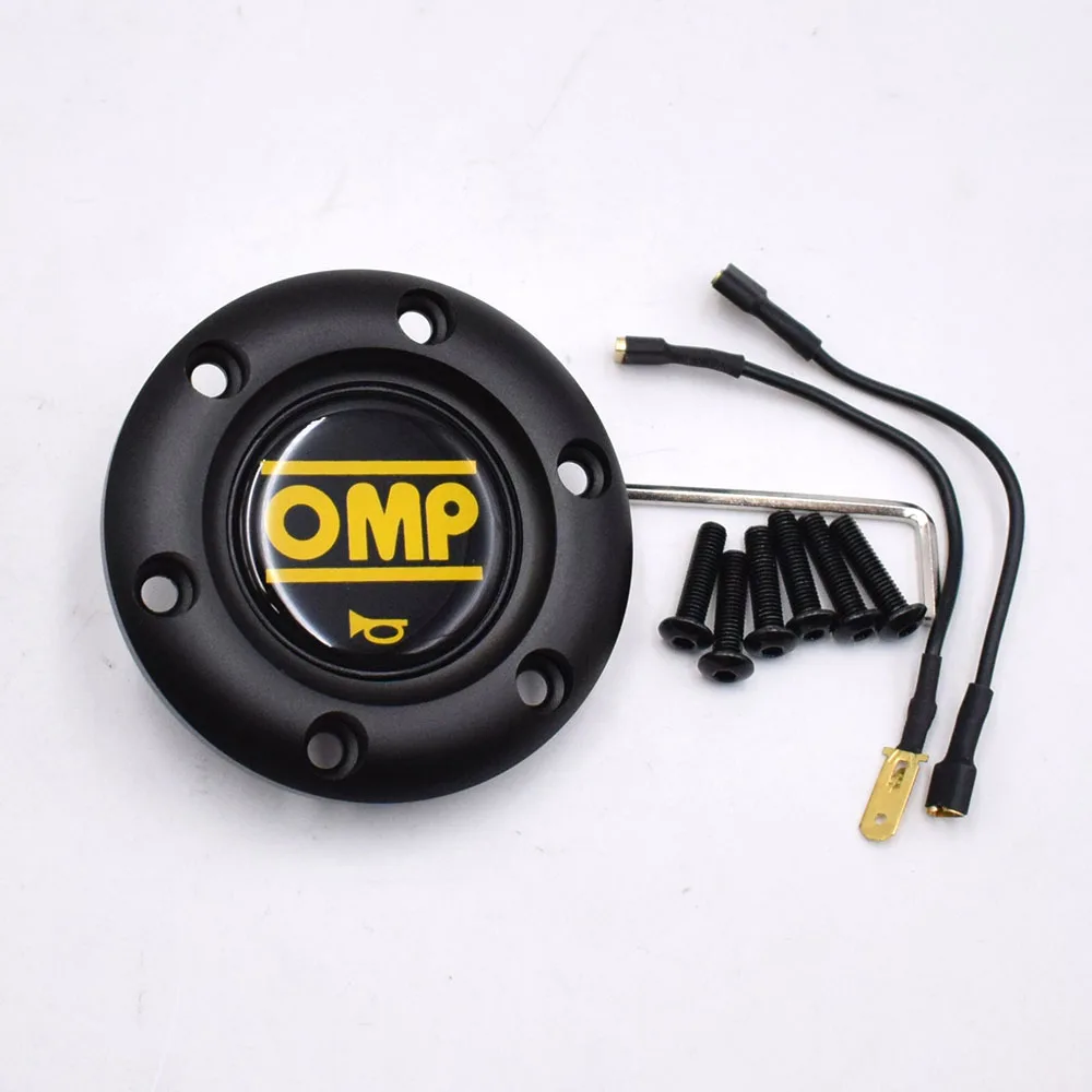 

New OMP Steering Wheel Horn Button Racing Horn Switch Push Cover + ABS Edge