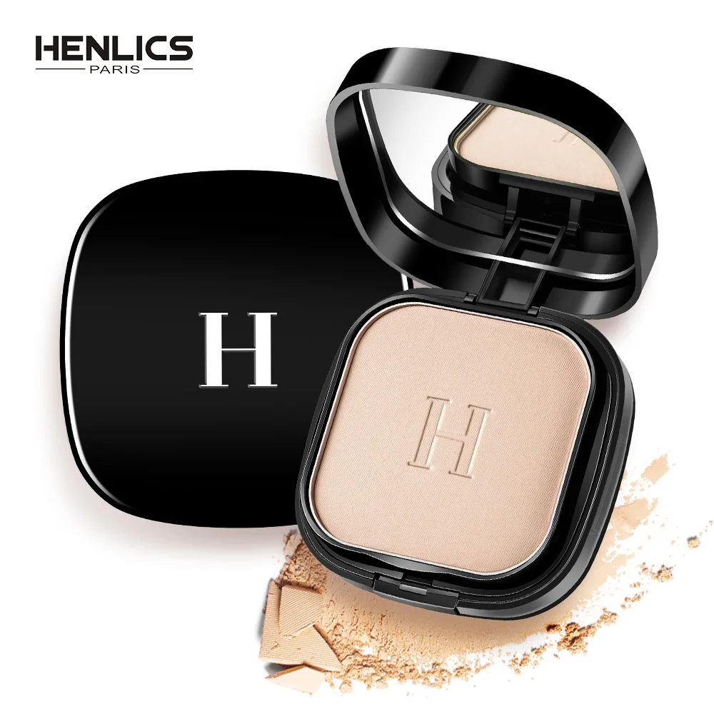 HENLICS Makeup Face Pressed Powder Foundation Super Waterproof Whitening Brighten Matte Powder Palette Contour Makeup Powder HENLICS Makeup Face Pressed Powder Foundation Super Waterproof Whitening Brighten Matte Powder Palette Contour Makeup Powder