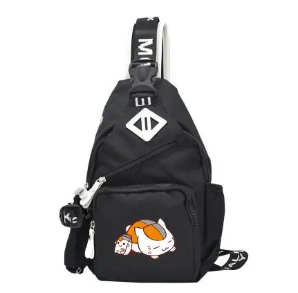 

High Q anime Natsume Yuujinchou chest bags unisex men and women student preppy style 1 shoulder bag