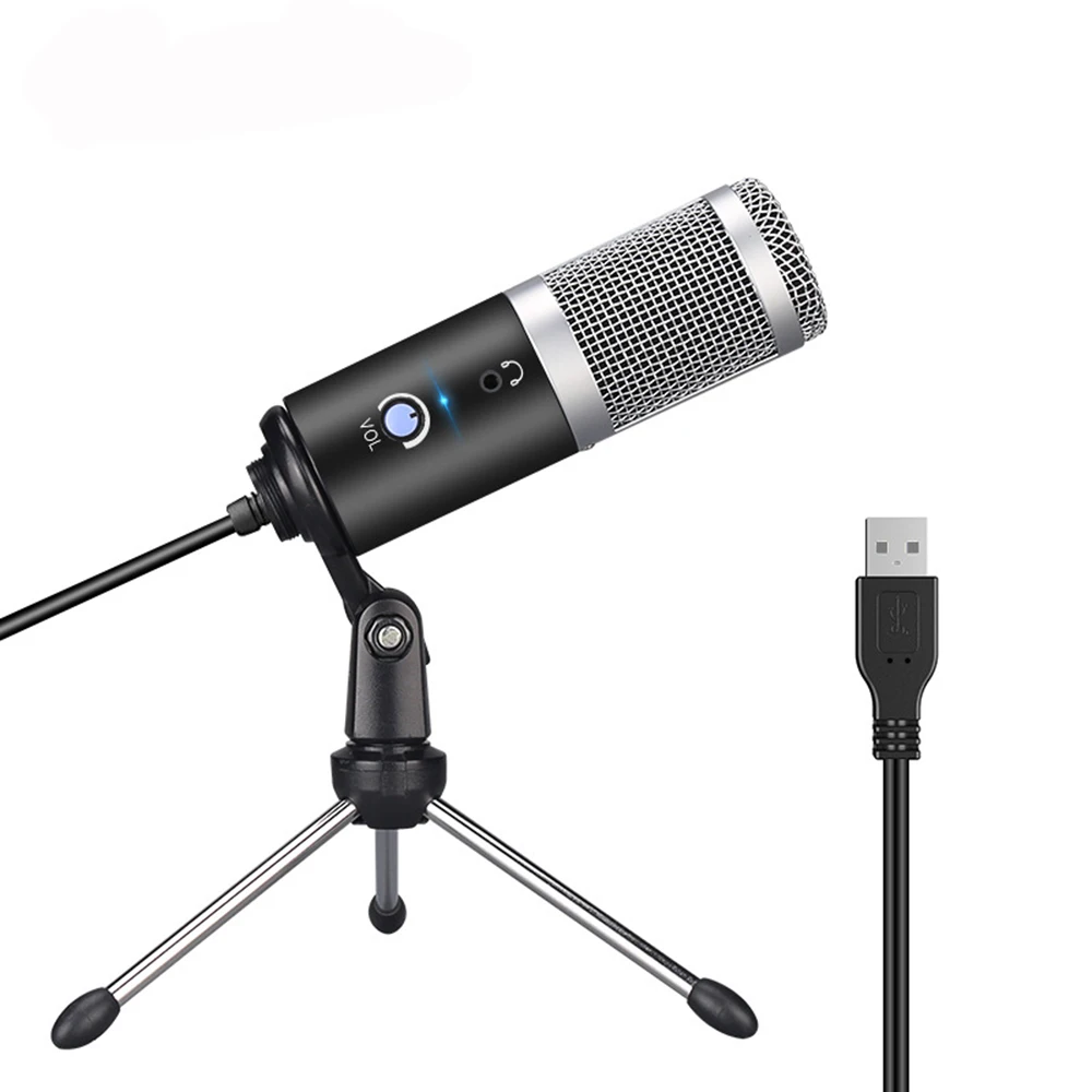 USB подключи и играй микрофон для компьютера YouTube Skype Studio прямой РАДИОВЕЩАТЕЛЬНЫЙ микрофон Микрофон Youtubers вокальная запись