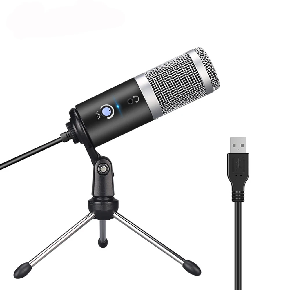 USB подключи и играй микрофон для компьютера YouTube Skype студия прямой трансляции
