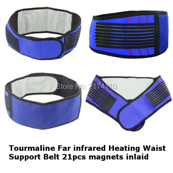 

Tourmaline Lumbar Support Brace Breathable Mesh Four Support Plates Protection Adjustable Back Waist Support Belt