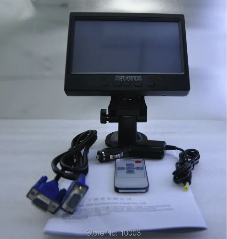 Новый HD 1280*800 7 &quotцветной TFT светодиодный монитор заднего вида автомобиля с VGA HDMI