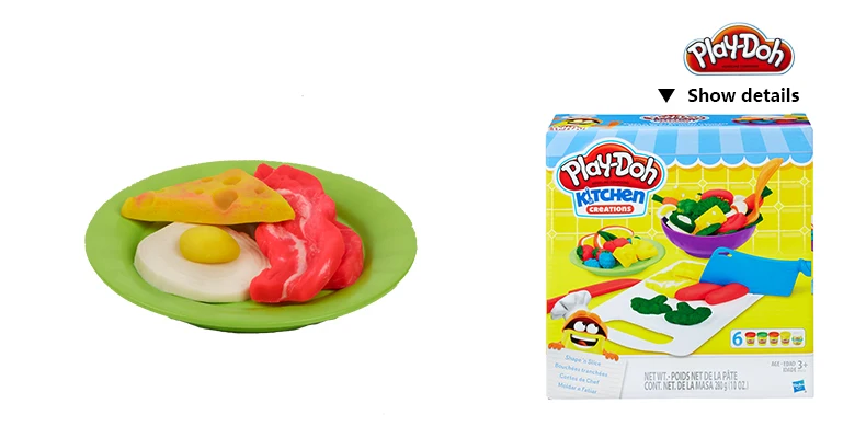 Hasbro Play-Doh кухонные творения форма 'n Slice развивающие игрушки светильник мягкая глина DIY Игровой Набор Дети мальчики девочки