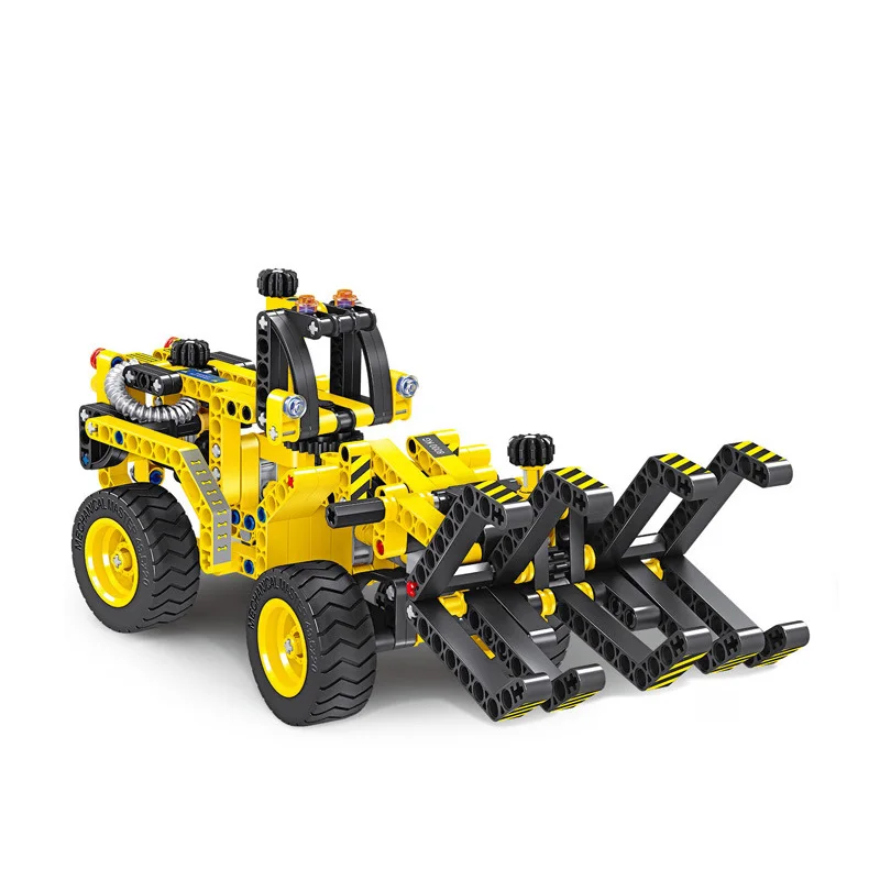 Техника city Engineering автомобиля серии 2in1 assemable DIY Кирпичи Автопогрузчик building block