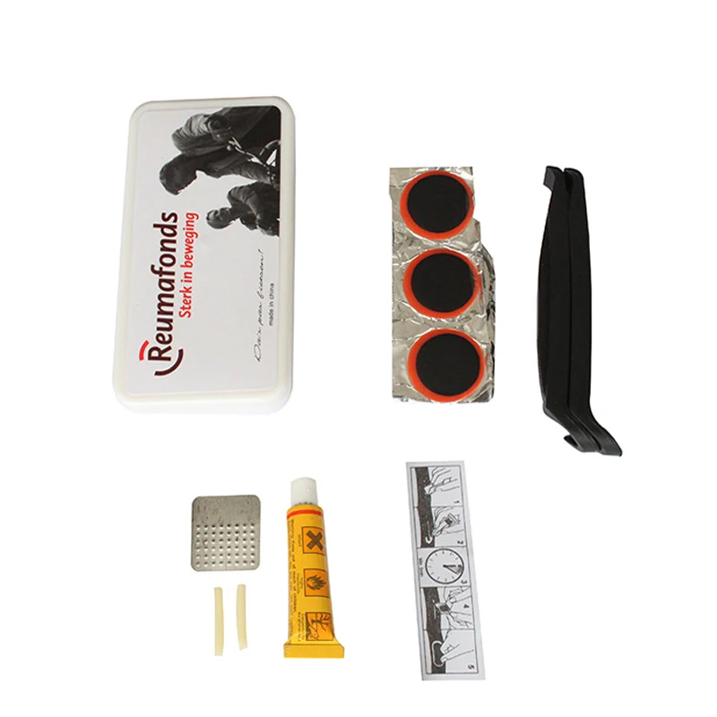 

Bicycle Tire Repair Kit Bike Tyre Patch Rubber Glue In Box Fix Fetal Problem Maintenance Tool Set Accessories
