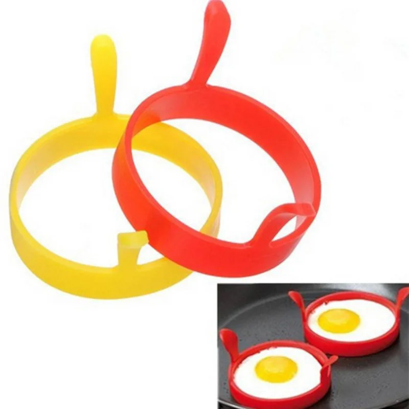 

2PCS Silicone Egg Rings New Eggs Cooking Tools Breakfast Egg Pancake Molds Breakfast Egg Moulds Kitchen Accessories