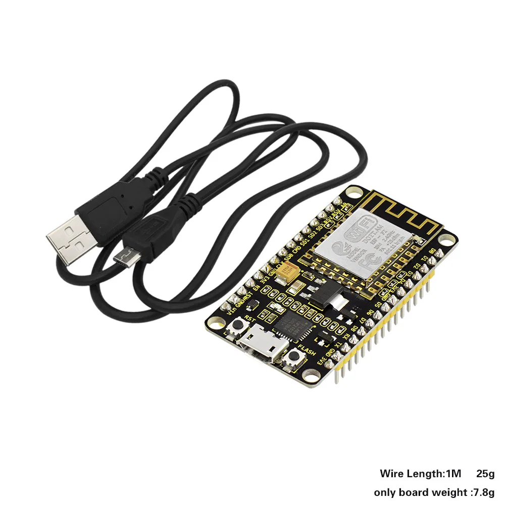 Keyestudio ESP8266 Wi-Fi макетная плата+ 1 м Micro USB кабель для Arduino(чип CP2102-GMR