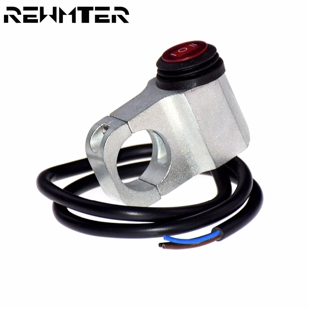 7/8'' 22mm Handlebar Headlight Fog Light ON OFF ON Button Switch 12V