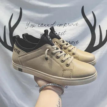 

New Spring Men'S Shoes Korean Version Casual And Comfortable Lace-Up Shoes Versatile Waterproof And Anti-Skid Men'S Shoes Male