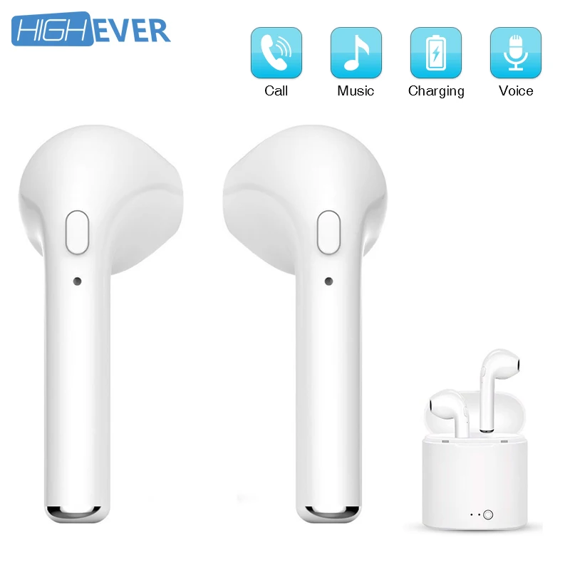 

Highever i7s TWS Wireless Bluetooth Earphone headset Stereo Earbud Earphones With Charging Box for Smart Phone bluetooth