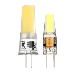 10X светодиодный G4 лампа AC220 AC/DC12V 3 Вт 5 Вт COB SMD светодиодный освещение заменить галогенные прожектор люстра