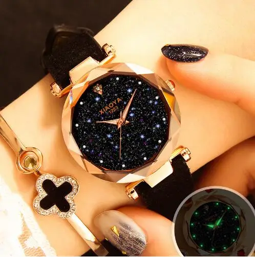 

Starry Sky For Ladies Watch Luxury Brand Women Dress Watches Multicolor Leather Qaurtz Clock Designer Female Wristwatch Orologio