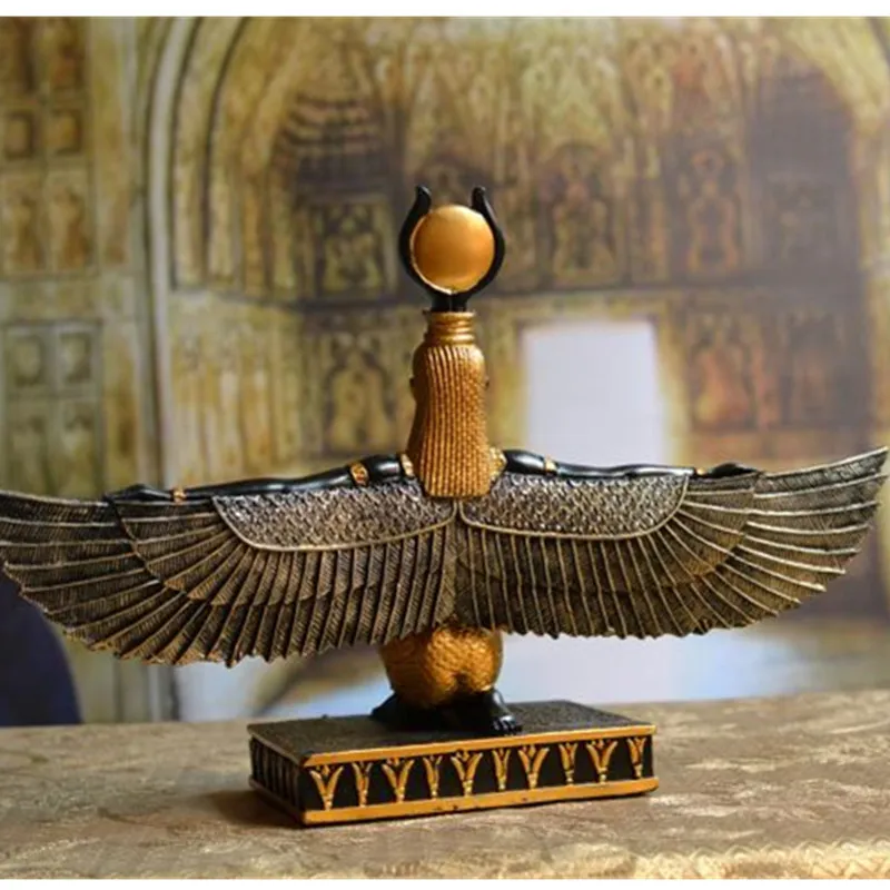 Египетская мифология ИГИЛ богиня смола скульптура ремесленника земли покровитель Святого египетского глаза креативное украшение для книжного шкафа X1956