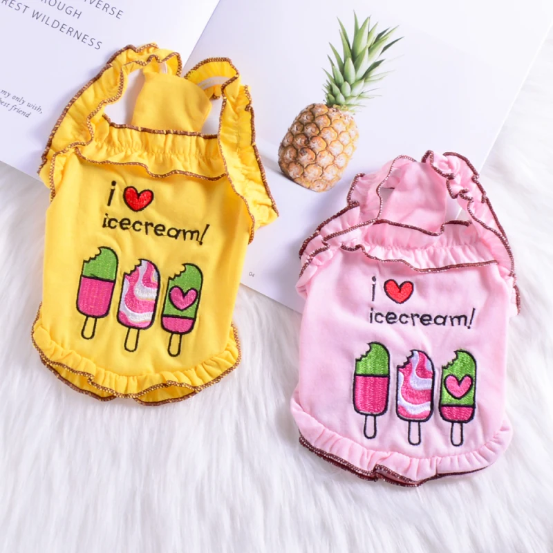 

Pet Dog Clothes Summer Cat Doggie Puppy Vest T-shirt Small Dog Costume Chihuahua Yorkie Pomeranian Yorkshire Terrier Clothing