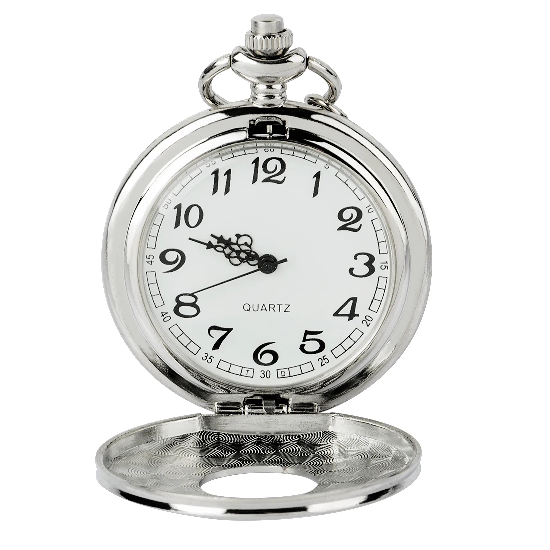 New men s and women s watches fashion neutral hollow silver Roman digital copper chain necklace 3