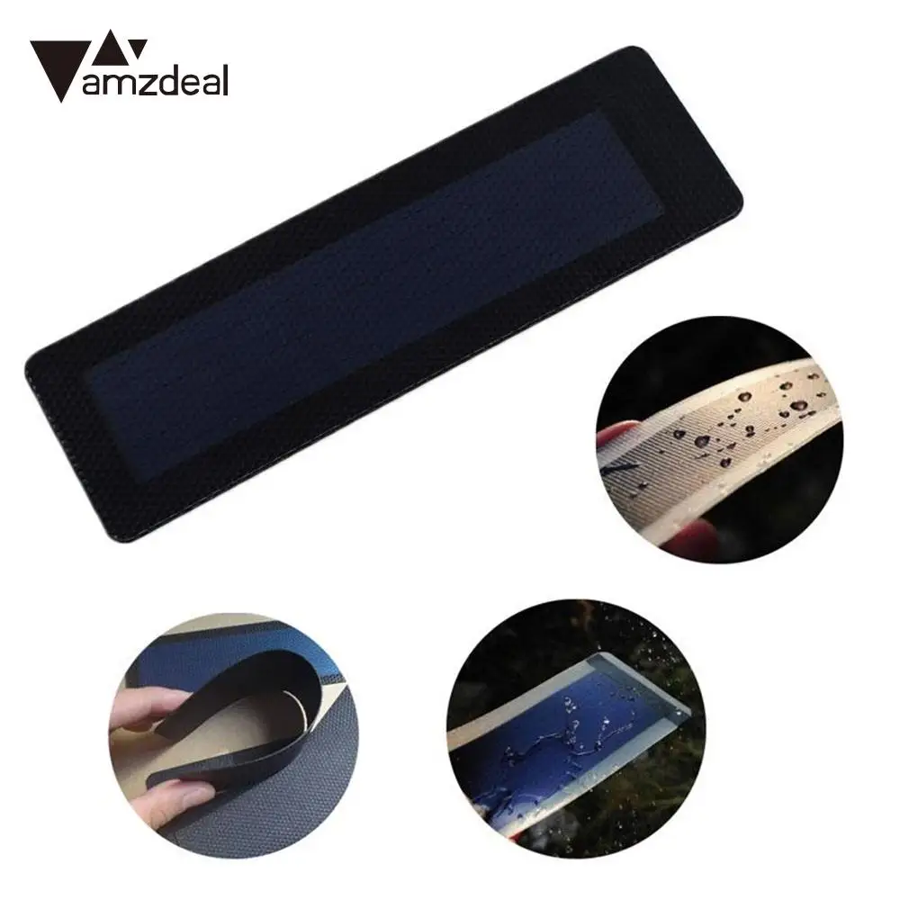 

Amzdeal 0.5W 2V Thin Film Flexible Solar Panel Cell Peel Stick Battery Waterproof Mini Solar Cells Power Bank Phone Charger