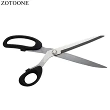 Zotoone tesoura para costura, tesoura para tecido de 10 polegadas de aço inoxidável, para alfaiate, ferramenta de costura e roupas pretas de alta qualidade fantasia