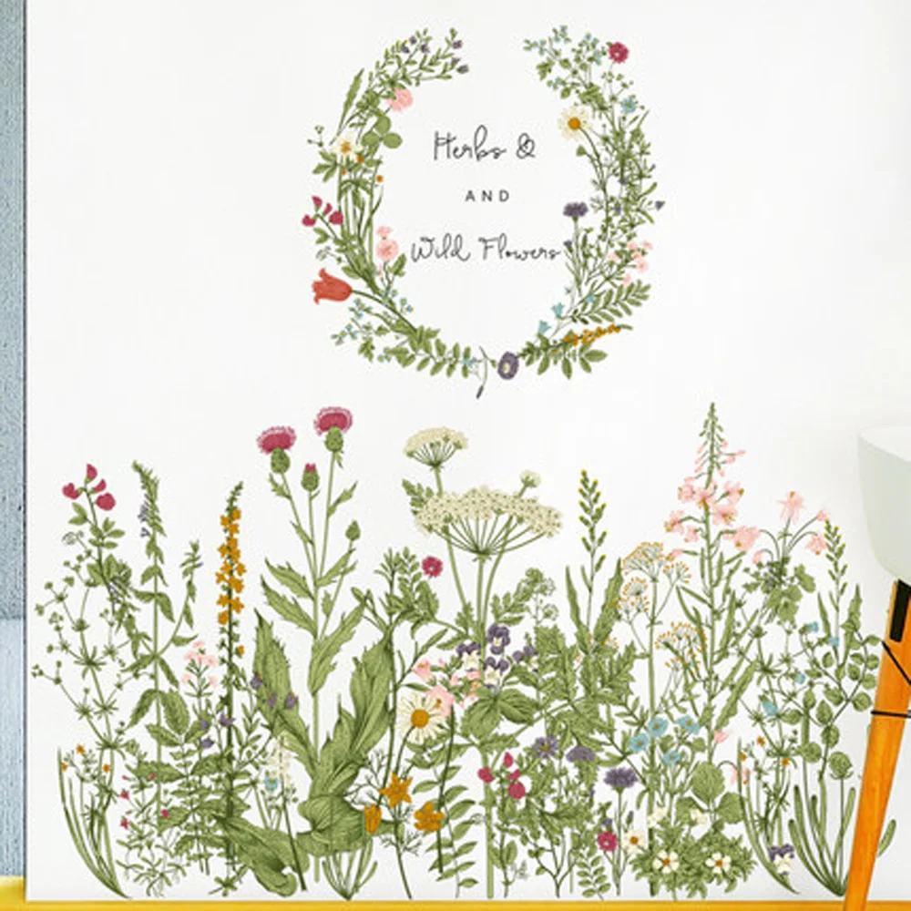 

Door Wall Sticker Bedroom Waterproof Removable PVC Accessories DIY Plant Hallway Decoration
