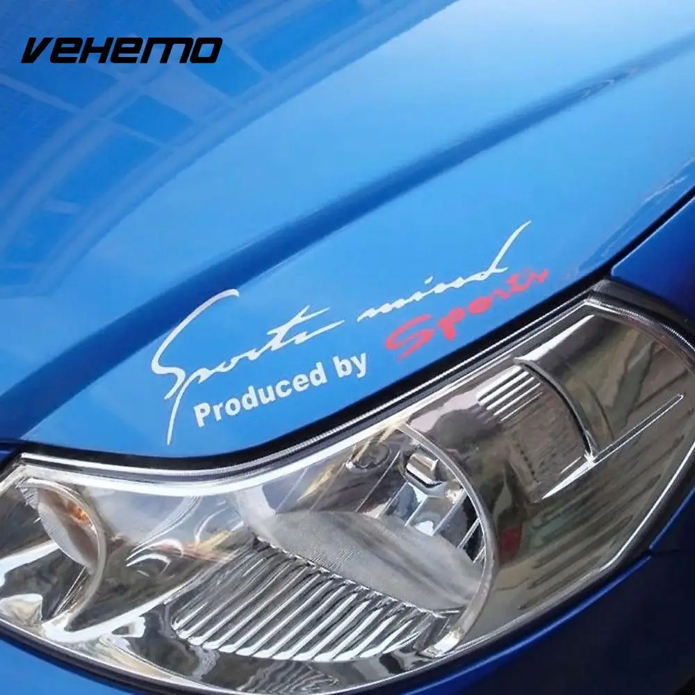 Спортивные белые + красные автомобильные наклейки на голову грузовика красивые