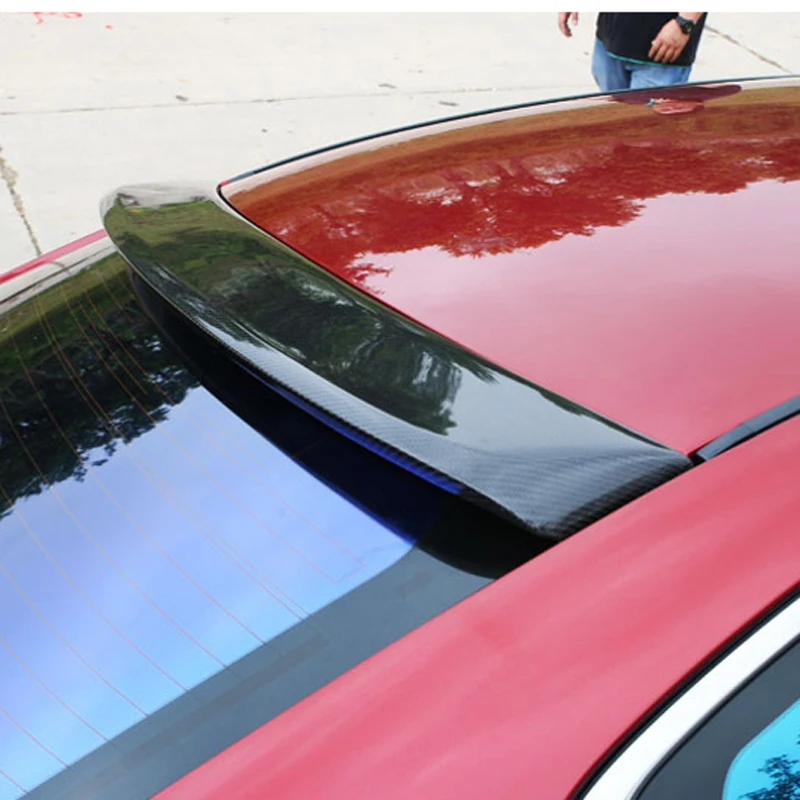 

Q50 Carbon Fiber Rear Roof Window Spoiler for Infiniti Q50 2014 2015 2016 Auto Racing Car Tail Lip Wing Spoiler
