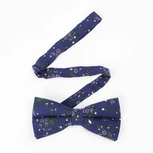 Классический Мужской Хлопковый галстук-бабочка галстук формальный винтажный цветочный цветок регулируемый галстук-бабочка смокинг галстук для свадебной вечеринки